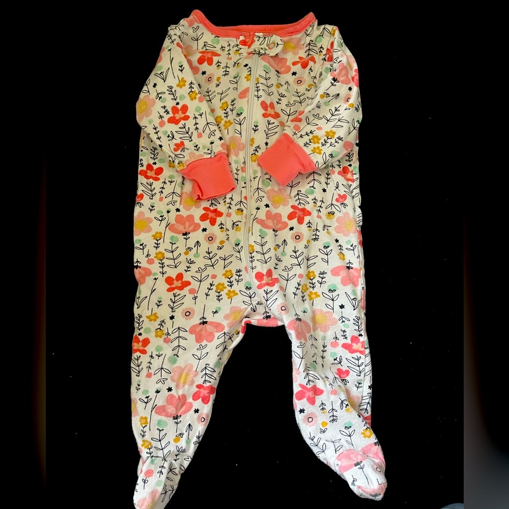 Gerber, baby girl footie pj’s